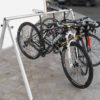 Porta biciclette espositore a 5-8 posti , attacco sella allungabile